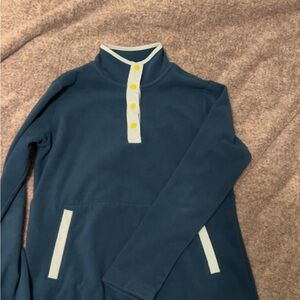 Duluth Trading Co. Teal Fleece Pullover